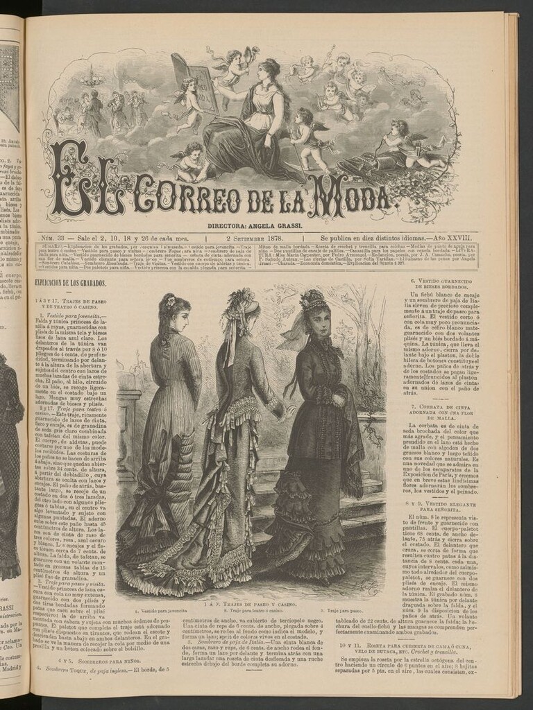 Miniatura de El Correo de la Moda: periódico del bello sexo del 2 de septiembre de 1878