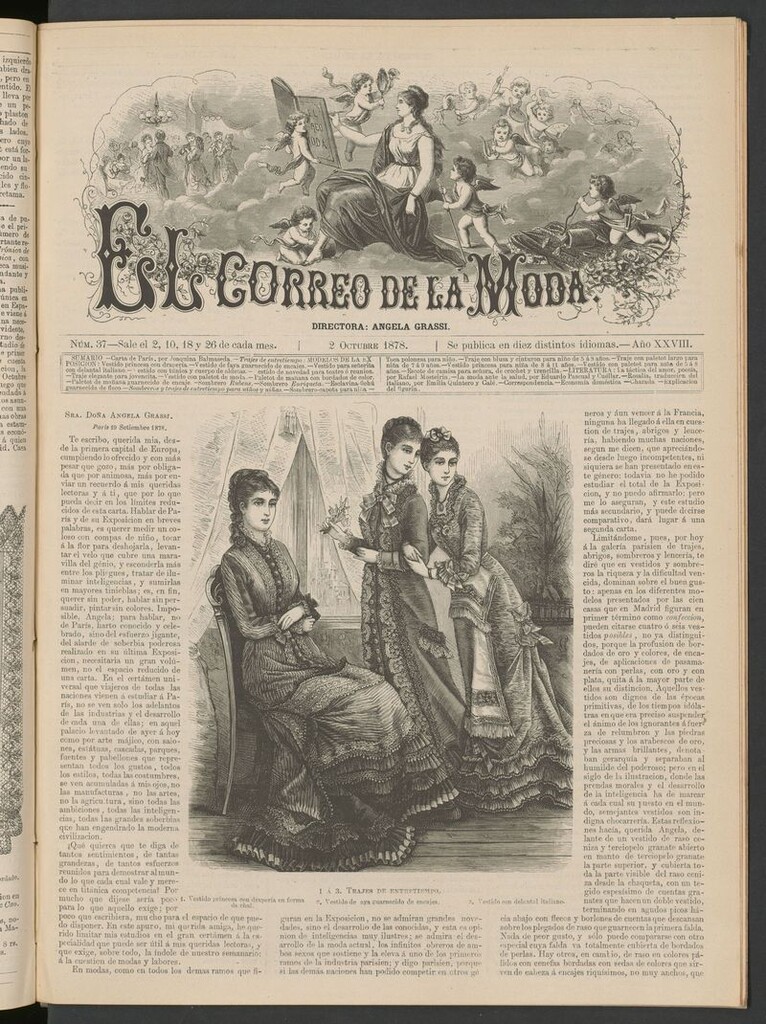 Miniatura de El Correo de la Moda: periódico del bello sexo del 2 de octubre de 1878