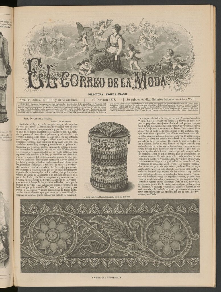 Miniatura de El Correo de la Moda: periódico del bello sexo del 10 de octubre de 1878