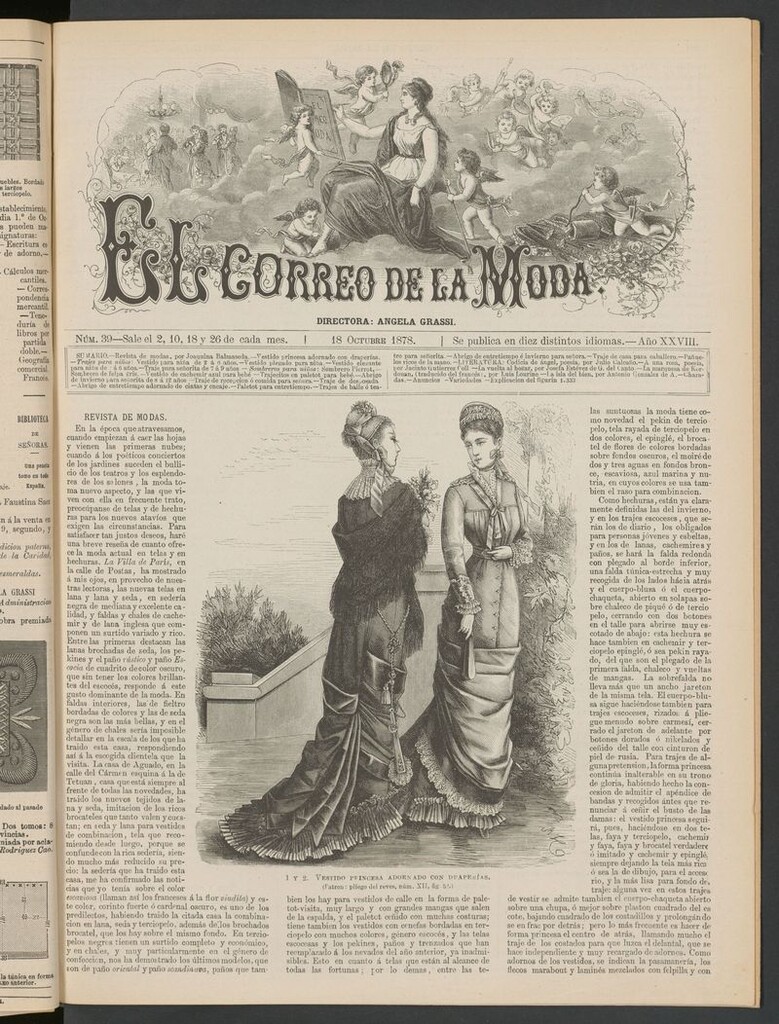 Miniatura de El Correo de la Moda: periódico del bello sexo del 18 de octubre de 1878