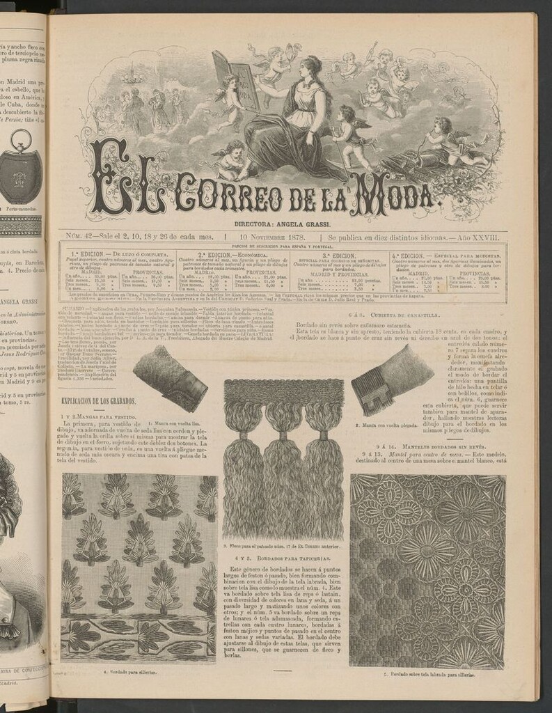 Miniatura de El Correo de la Moda: periódico del bello sexo del 10 de noviembre de 1878