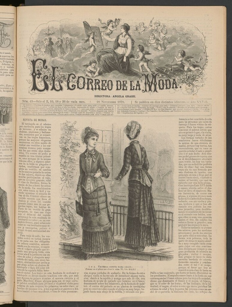 Miniatura de El Correo de la Moda: periódico del bello sexo del 18 de noviembre de 1878