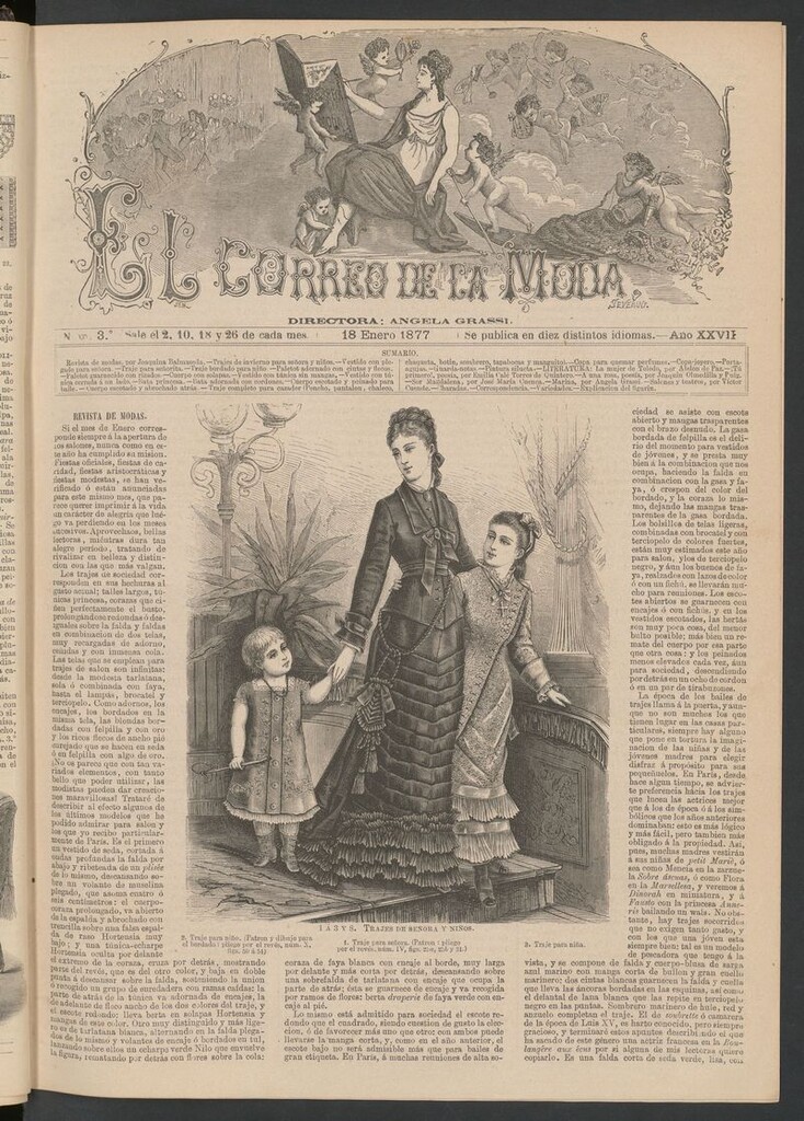Miniatura de El Correo de la Moda: periódico del bello sexo del 18 de enero de 1877