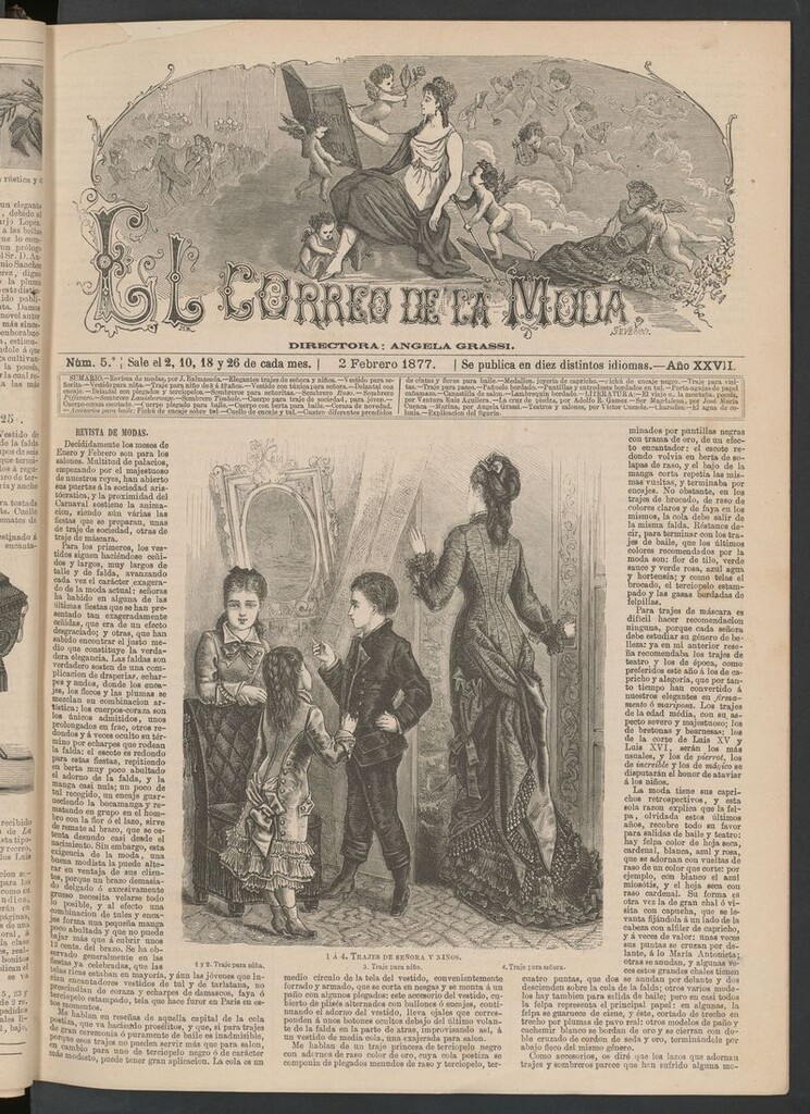 Miniatura de El Correo de la Moda: periódico del bello sexo del 2 de febrero de 1877