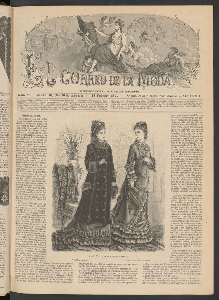 Miniatura de El Correo de la Moda: periódico del bello sexo del 18 de febrero de 1877