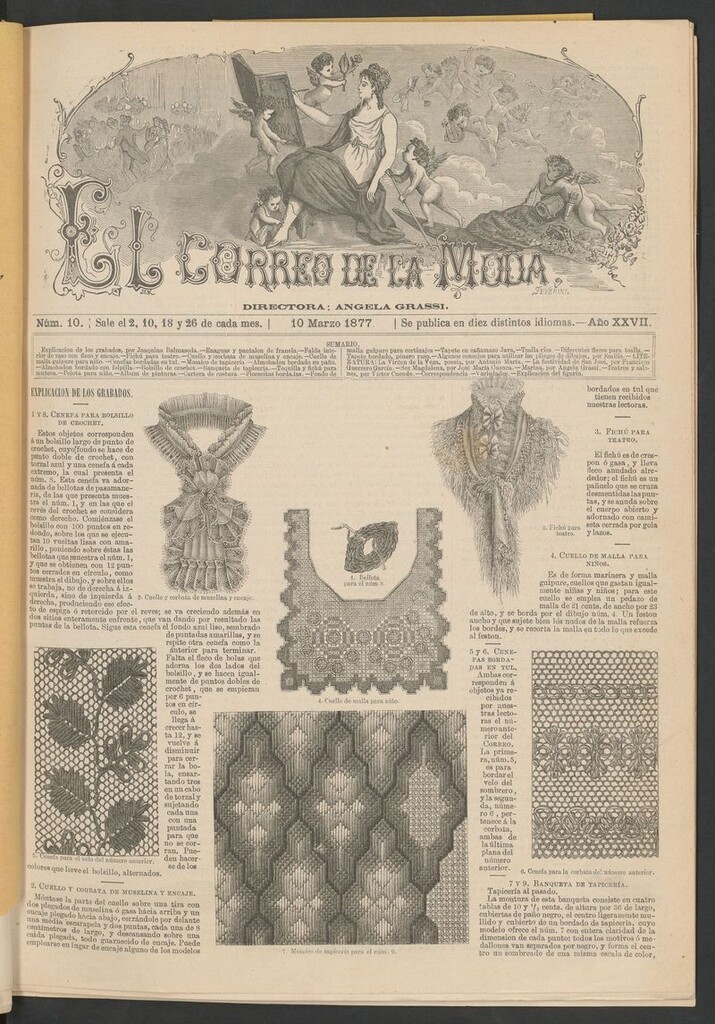Miniatura de El Correo de la Moda: periódico del bello sexo del 10 de marzo de 1877