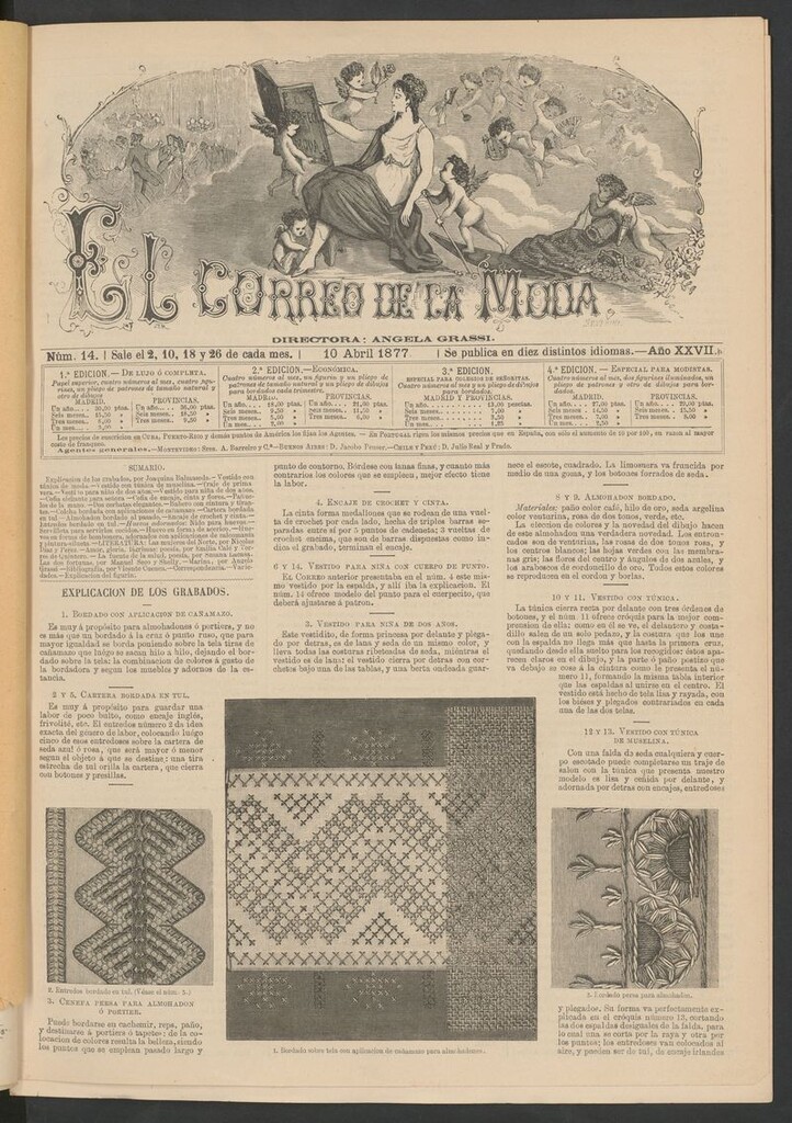 Miniatura de El Correo de la Moda: periódico del bello sexo del 10 de abril de 1877