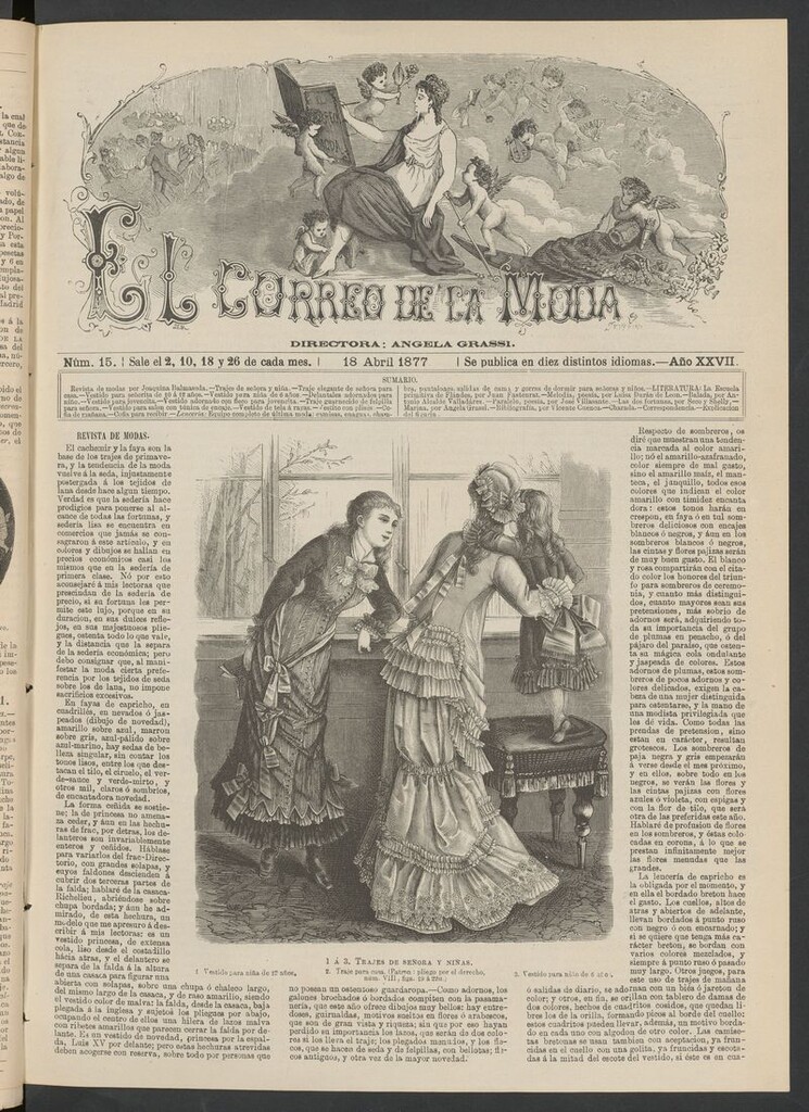 Miniatura de El Correo de la Moda: periódico del bello sexo del 18 de abril de 1877