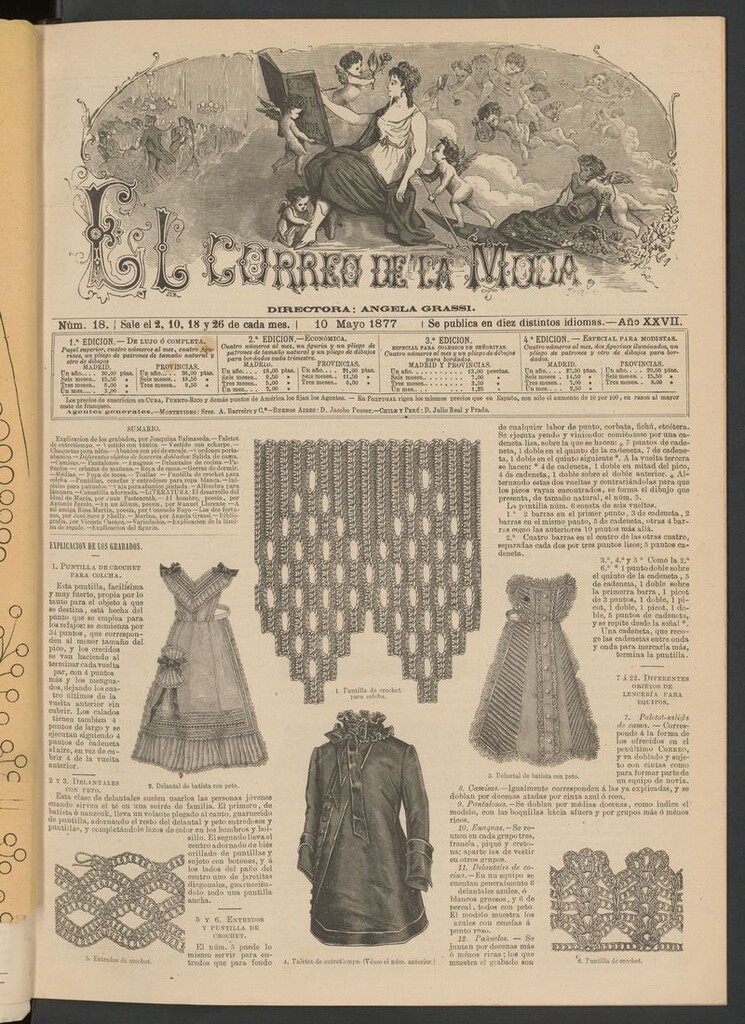 Miniatura de El Correo de la Moda: periódico del bello sexo del 10 de mayo de 1877
