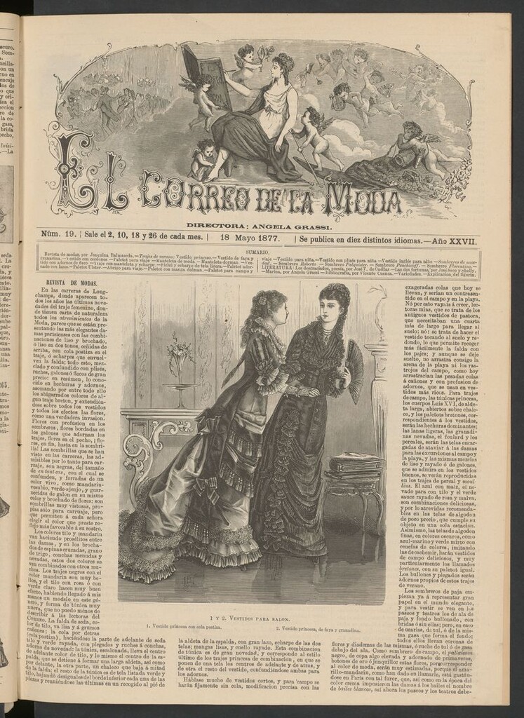 Miniatura de El Correo de la Moda: periódico del bello sexo del 18 de mayo de 1877
