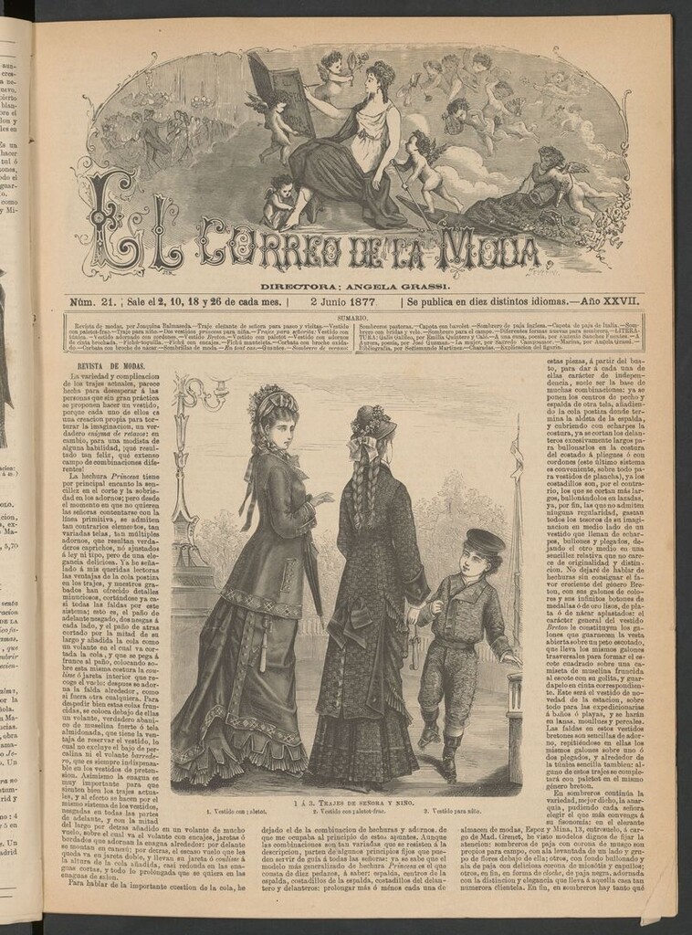 Miniatura de El Correo de la Moda: periódico del bello sexo del 2 de junio de 1877