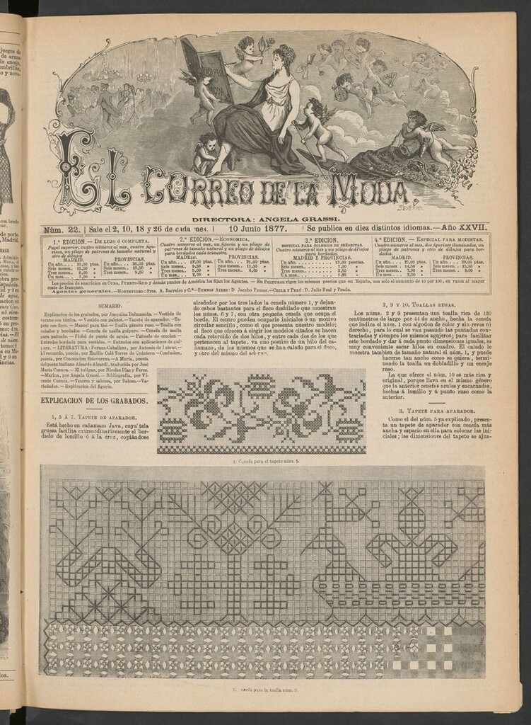 Miniatura de El Correo de la Moda: periódico del bello sexo del 10 de junio de 1877