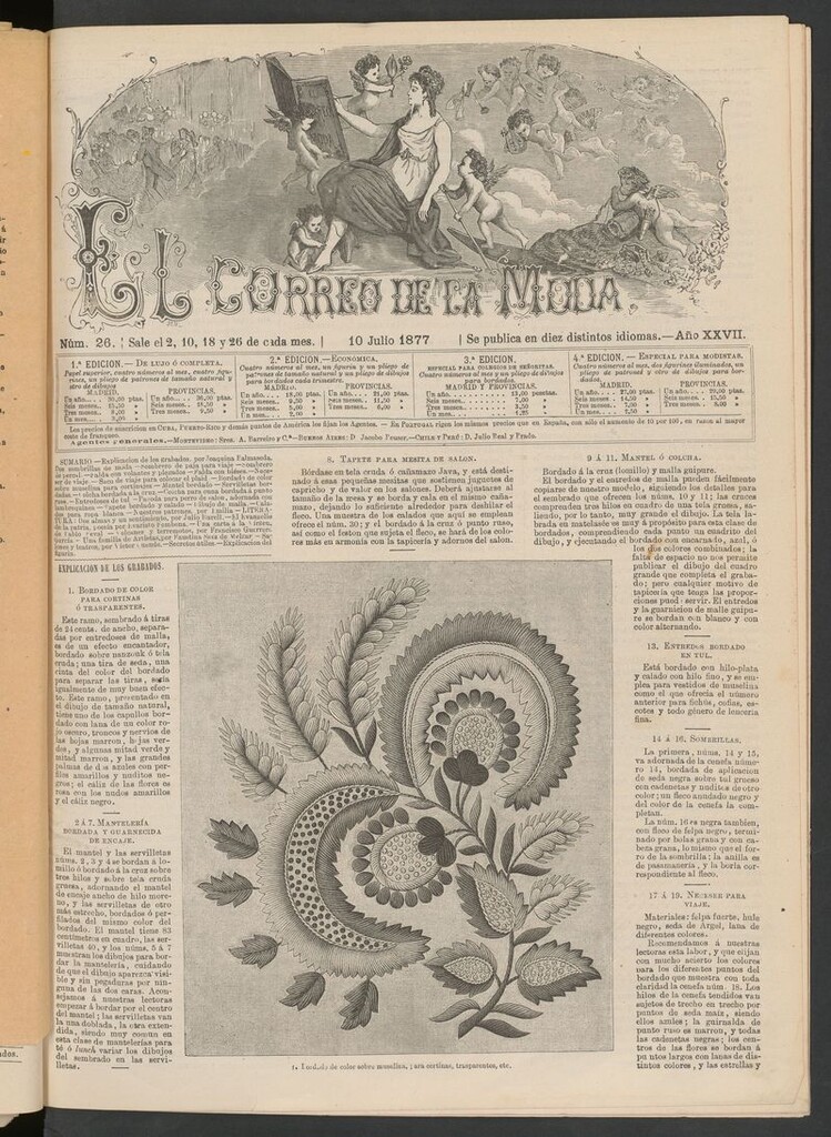 Miniatura de El Correo de la Moda: periódico del bello sexo del 10 de julio de 1877