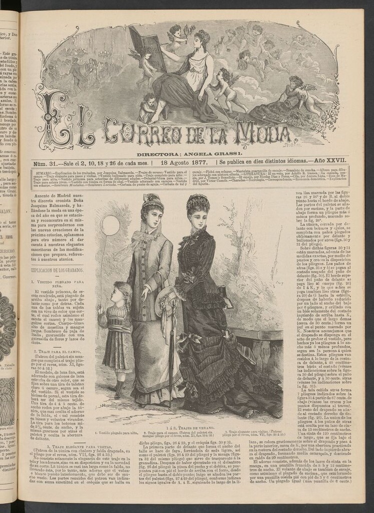 Miniatura de El Correo de la Moda: periódico del bello sexo del 18 de agosto de 1877