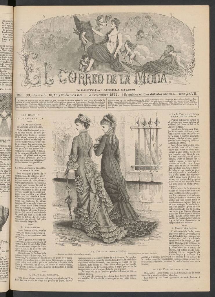 Miniatura de El Correo de la Moda: periódico del bello sexo del 2 de septiembre de 1877