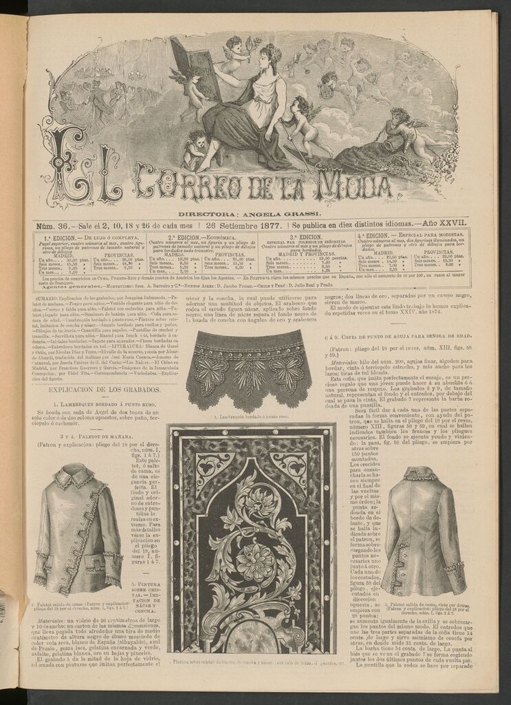 Miniatura de El Correo de la Moda: periódico del bello sexo del 26 de septiembre de 1877