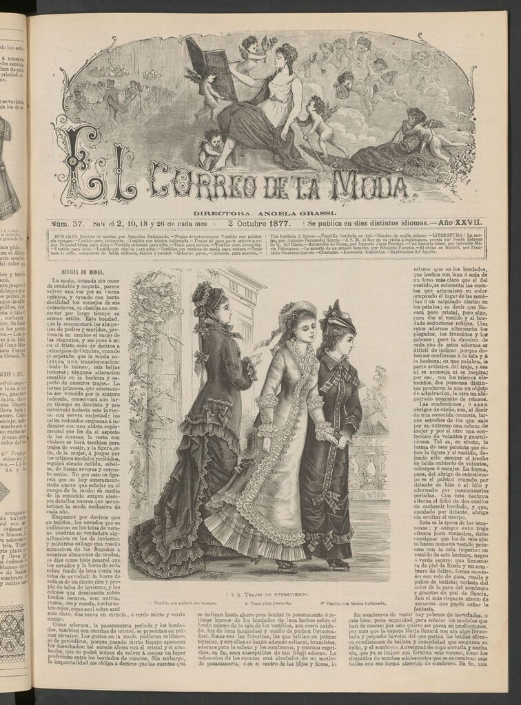Miniatura de El Correo de la Moda: periódico del bello sexo del 2 de octubre de 1877