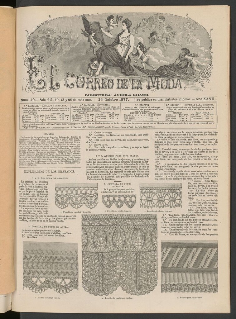 Miniatura de El Correo de la Moda: periódico del bello sexo del 26 de octubre de 1877