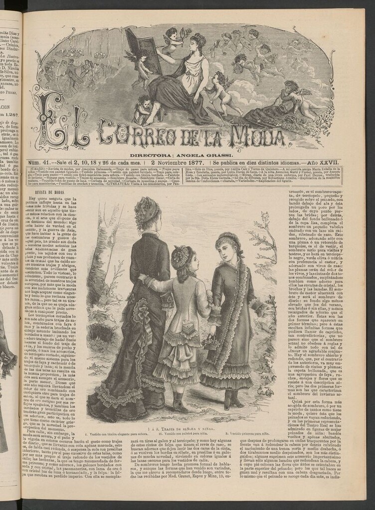Miniatura de El Correo de la Moda: periódico del bello sexo del 2 de noviembre de 1877