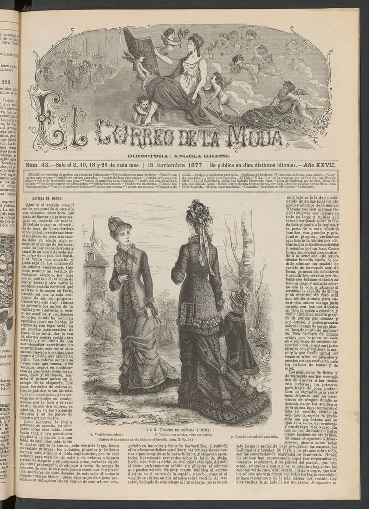 Miniatura de El Correo de la Moda: periódico del bello sexo del 18 de noviembre de 1877
