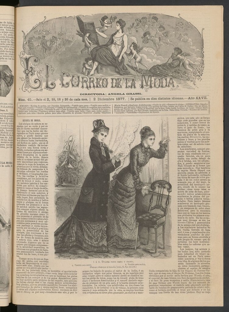 Miniatura de El Correo de la Moda: periódico del bello sexo del 2 de diciembre de 1877