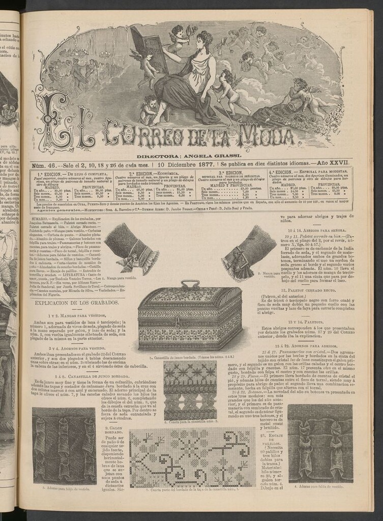 Miniatura de El Correo de la Moda: periódico del bello sexo del 10 de diciembre de 1877