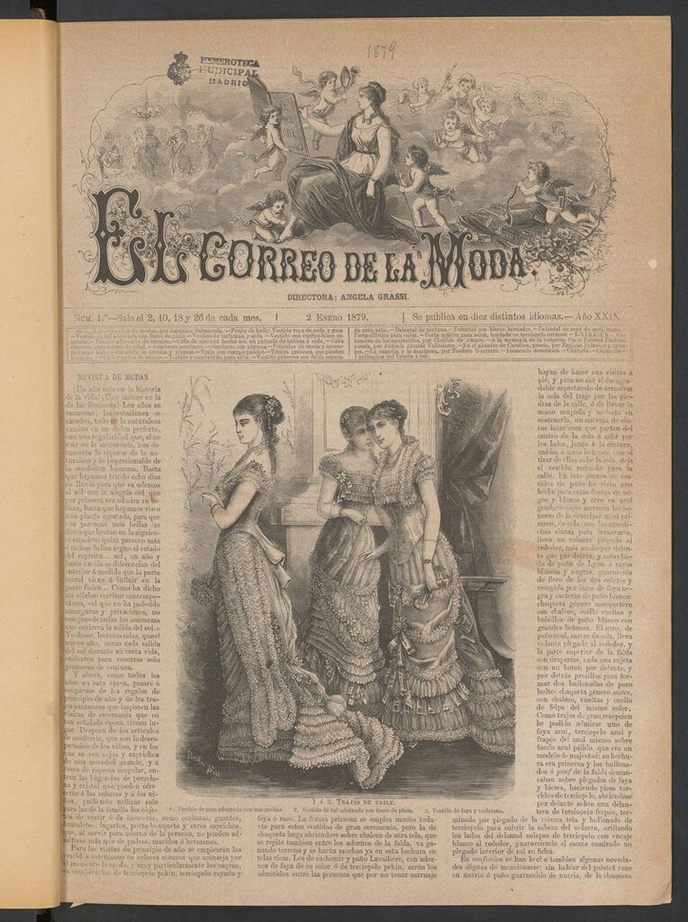 Miniatura de El Correo de la Moda: periódico del bello sexo del 2 de enero de 1879