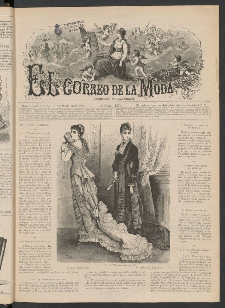 Miniatura de El Correo de la Moda: periódico del bello sexo del 10 de enero de 1879