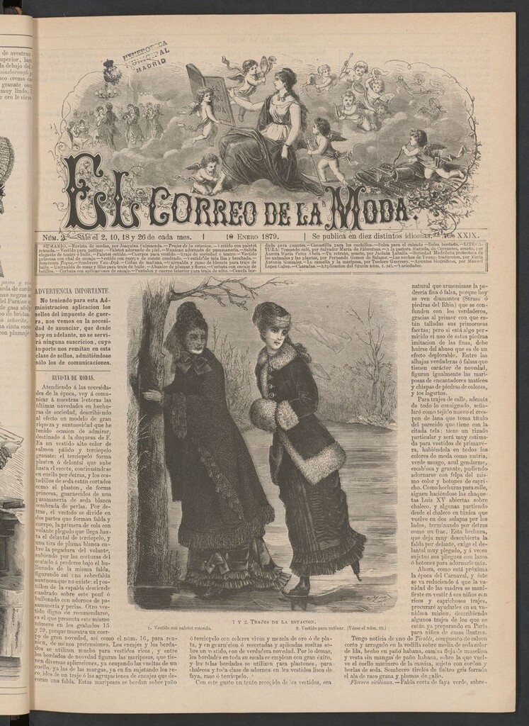 Miniatura de El Correo de la Moda: periódico del bello sexo del 18 de enero de 1879