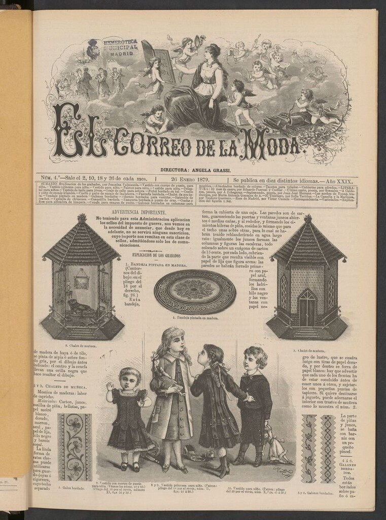 Miniatura de El Correo de la Moda: periódico del bello sexo del 26 de enero de 1879