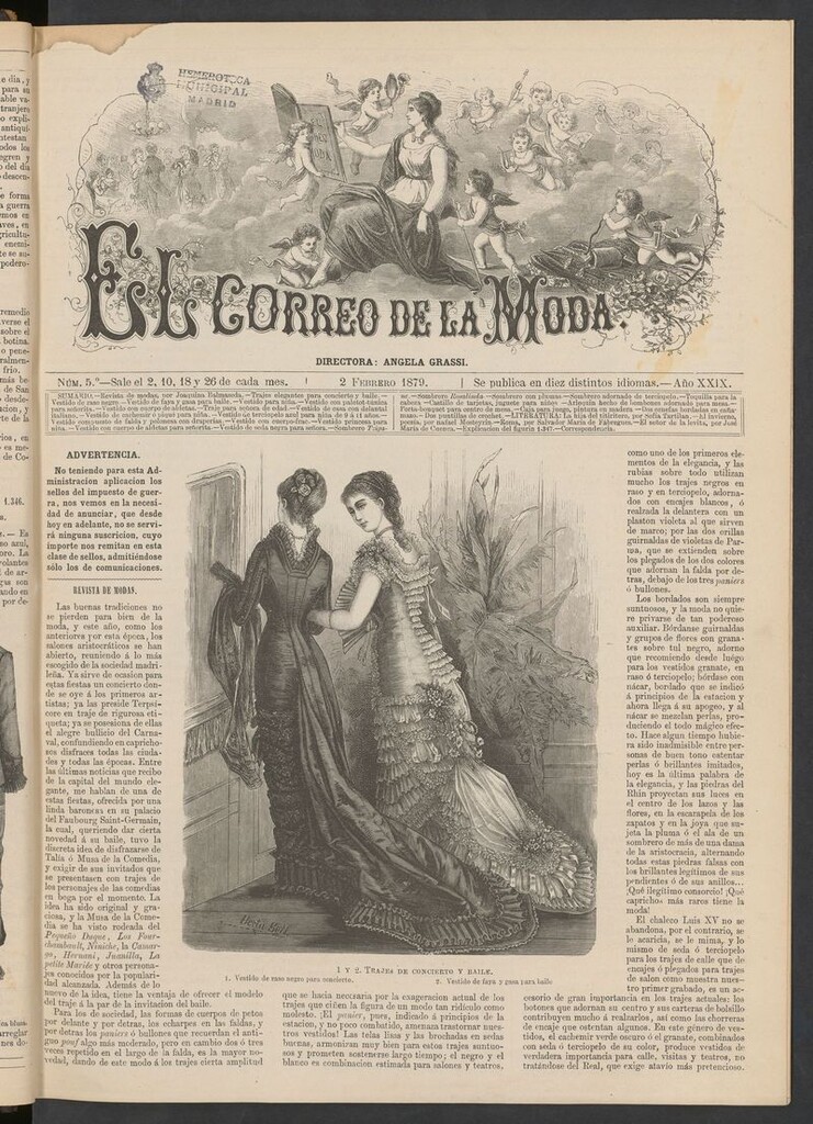 Miniatura de El Correo de la Moda: periódico del bello sexo del 2 de febrero de 1879