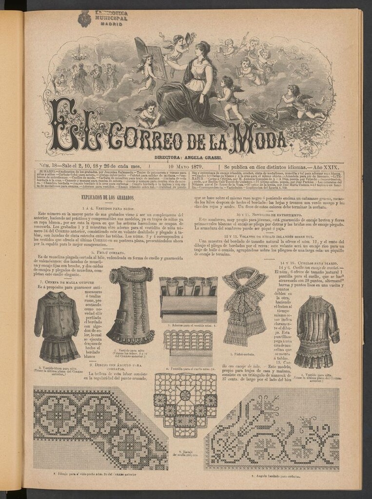 Miniatura de El Correo de la Moda: periódico del bello sexo del 10 de mayo de 1879
