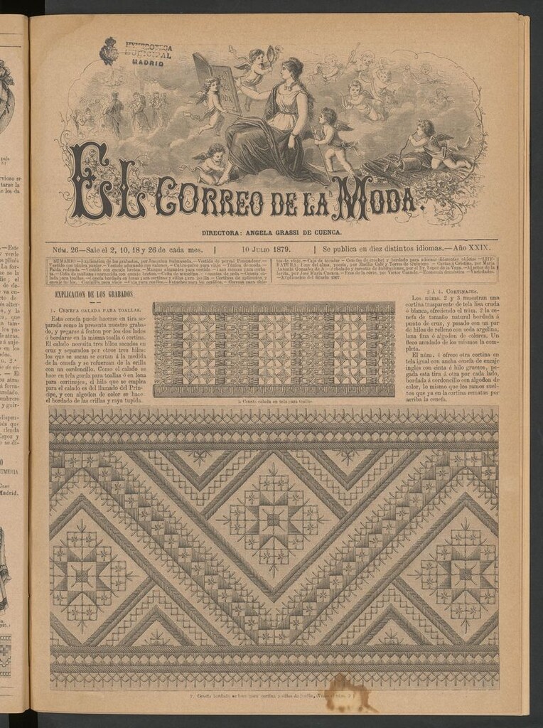 Miniatura de El Correo de la Moda: periódico del bello sexo del 10 de julio de 1879