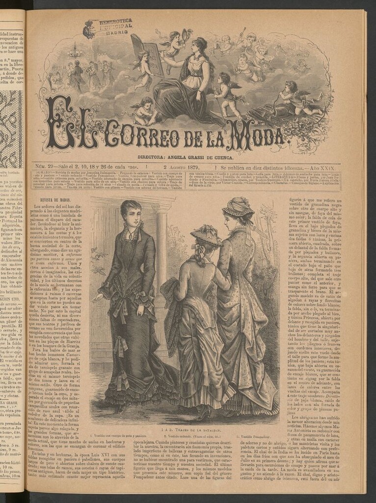 Miniatura de El Correo de la Moda: periódico del bello sexo del 2 de agosto de 1879