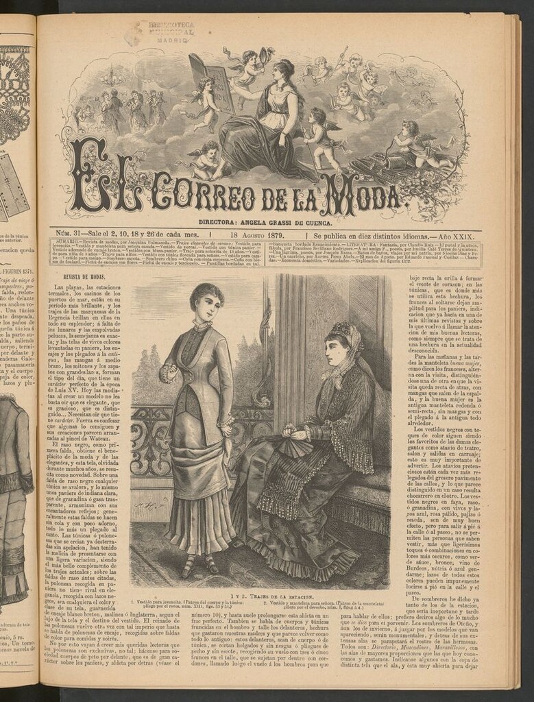 Miniatura de El Correo de la Moda: periódico del bello sexo del 18 de agosto de 1879