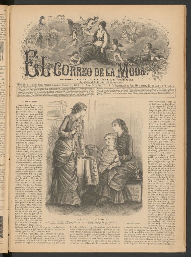 Miniatura de El Correo de la Moda: periódico del bello sexo del 18 de octubre de 1879