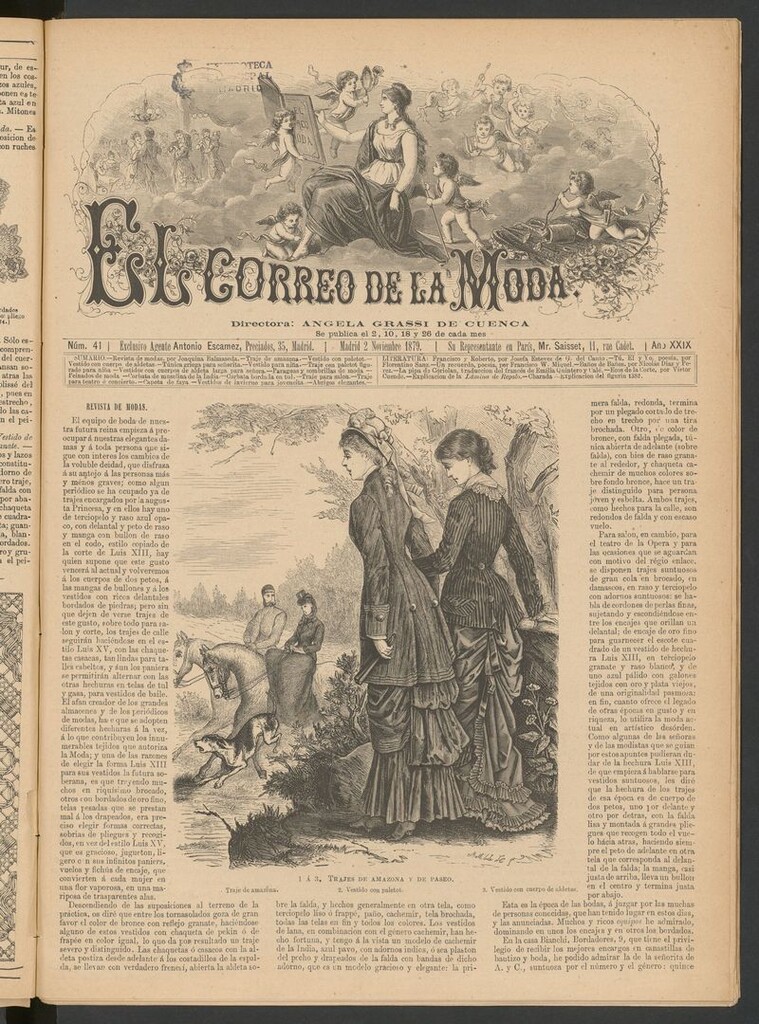 Miniatura de El Correo de la Moda: periódico del bello sexo del 2 de noviembre de 1879