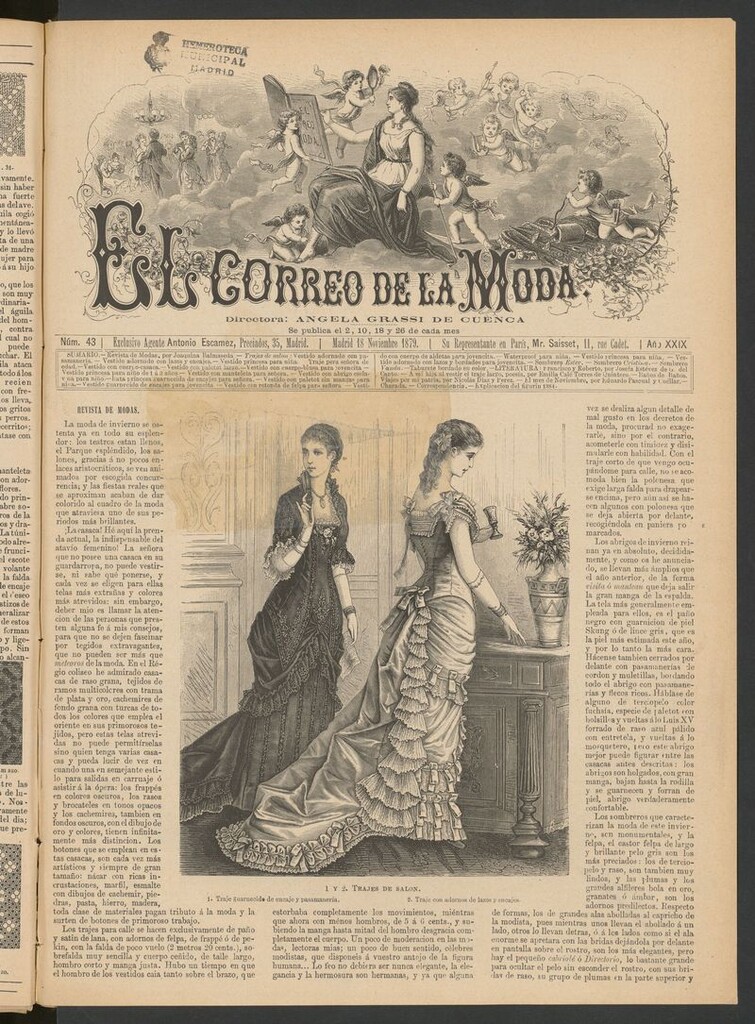 Miniatura de El Correo de la Moda: periódico del bello sexo del 18 de noviembre de 1879