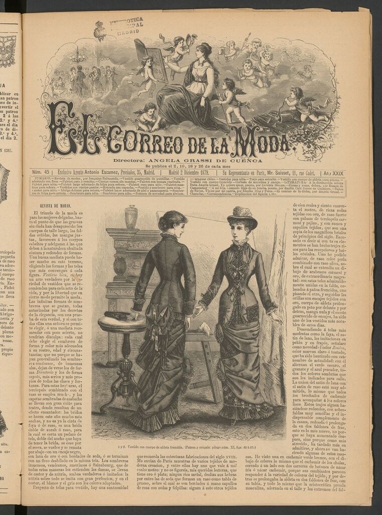 Miniatura de El Correo de la Moda: periódico del bello sexo del 2 de diciembre de 1879
