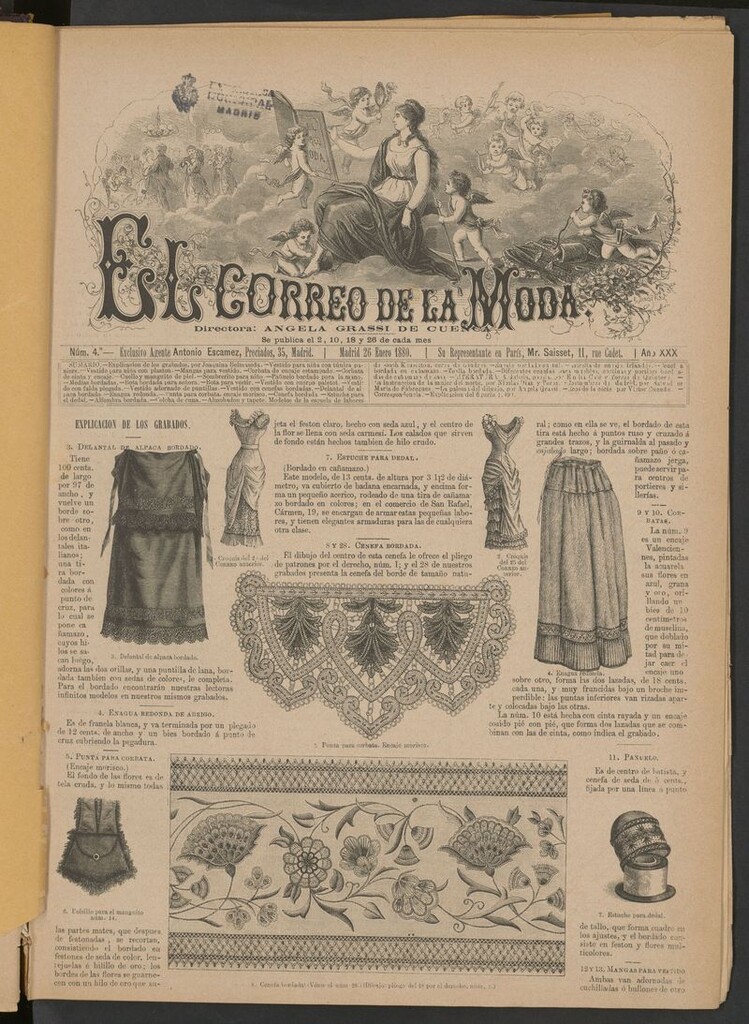 Miniatura de El Correo de la Moda: periódico del bello sexo del 26 de enero de 1880