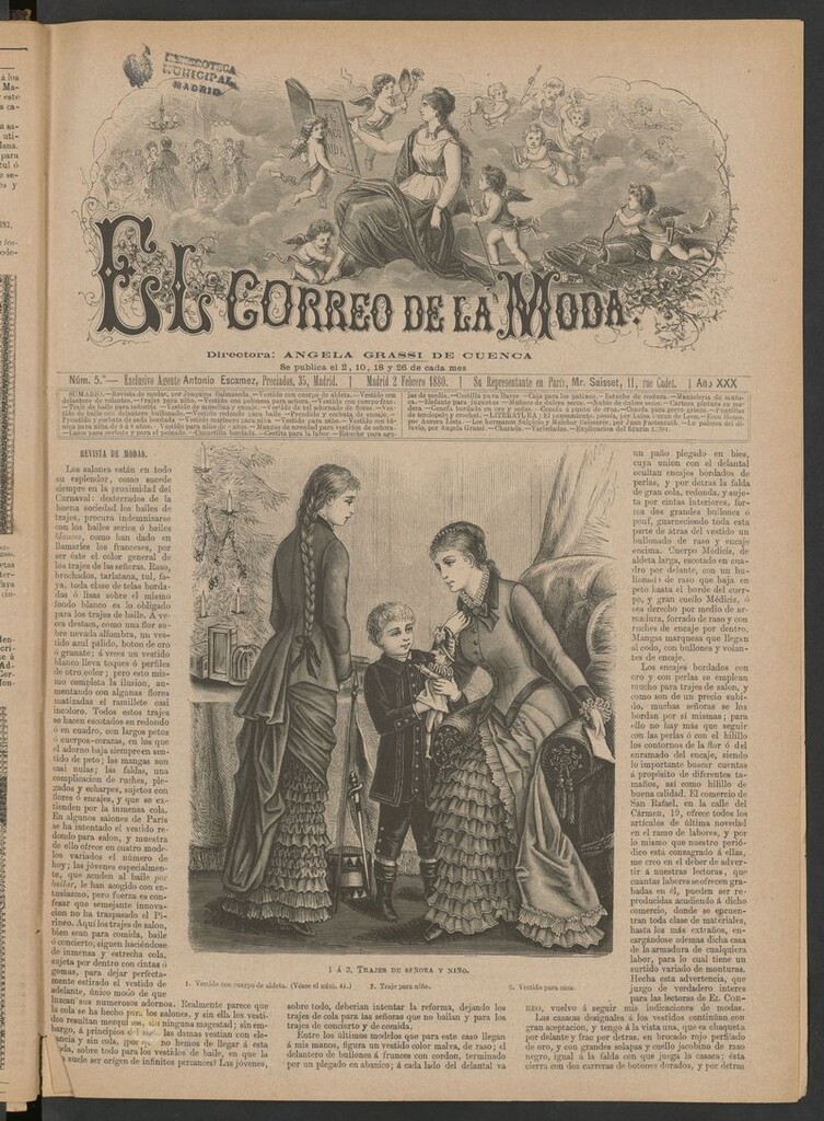 Miniatura de El Correo de la Moda: periódico del bello sexo del 2 de febrero de 1880