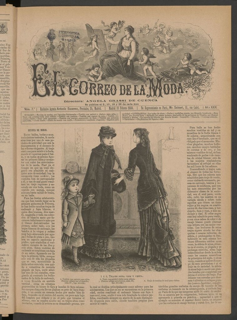 Miniatura de El Correo de la Moda: periódico del bello sexo del 18 de febrero de 1880