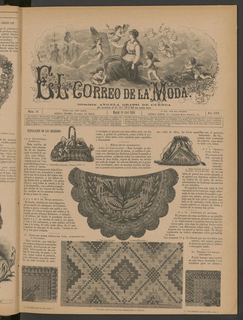 Miniatura de El Correo de la Moda: periódico del bello sexo del 10 de abril de 1880
