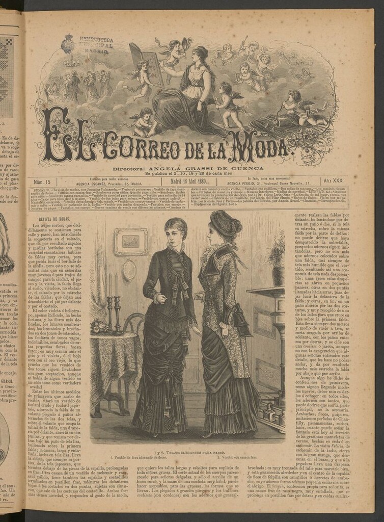 Miniatura de El Correo de la Moda: periódico del bello sexo del 18 de abril de 1880