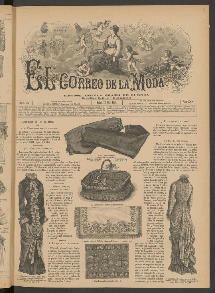Miniatura de El Correo de la Moda: periódico del bello sexo del 26 de abril de 1880