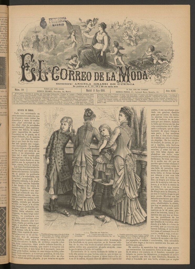 Miniatura de El Correo de la Moda: periódico del bello sexo del 18 de mayo de 1880