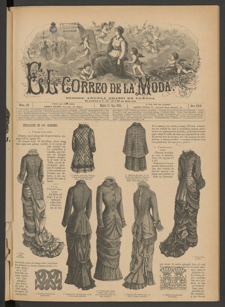 Miniatura de El Correo de la Moda: periódico del bello sexo del 26 de mayo de 1880