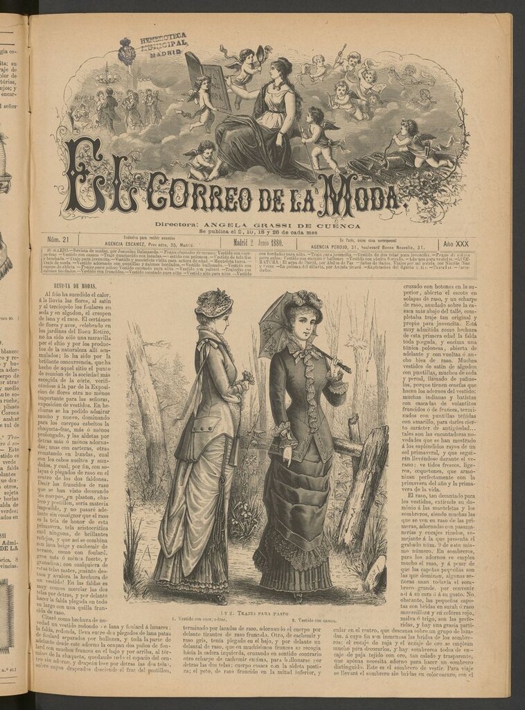 Miniatura de El Correo de la Moda: periódico del bello sexo del 2 de junio de 1880