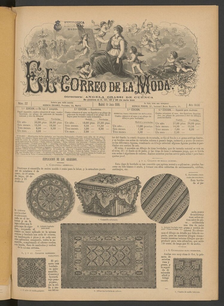 Miniatura de El Correo de la Moda: periódico del bello sexo del 10 de junio de 1880