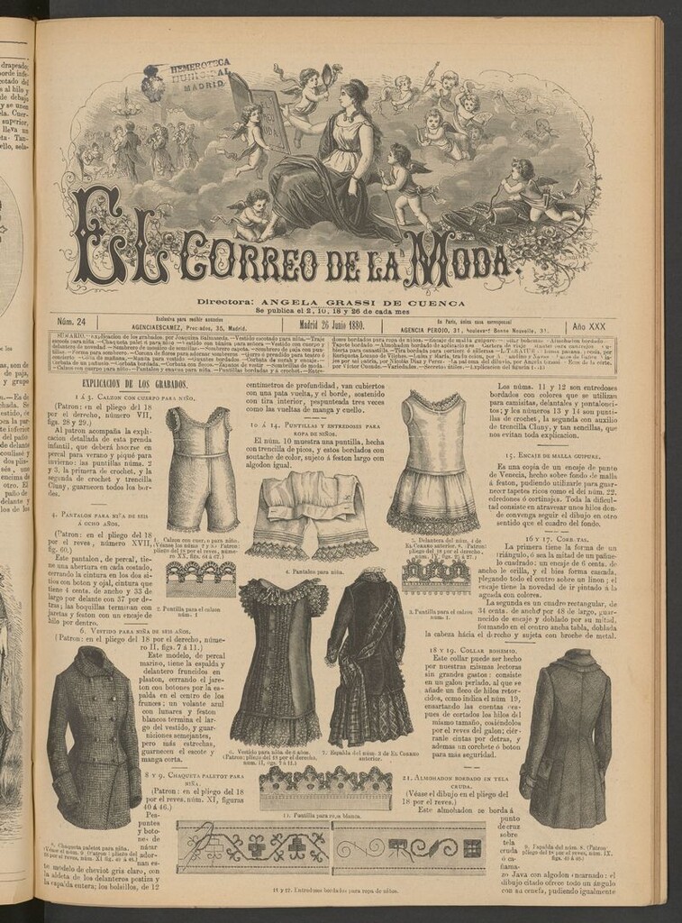Miniatura de El Correo de la Moda: periódico del bello sexo del 26 de junio de 1880